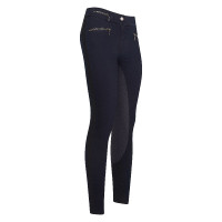 Pantaloni da equitazione Euro-Star Onyx denim full grip Denim blu scuro