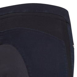 Pantaloni da equitazione Euro-Star Onyx denim full grip Denim blu scuro