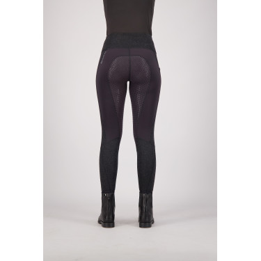 Leggings da equitazione Euro-Star Breez FullGrip Nero argento