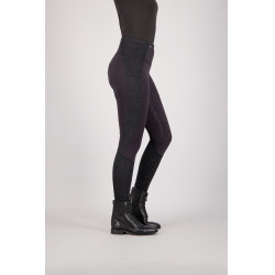 Leggings da equitazione Euro-Star Breez FullGrip Nero argento
