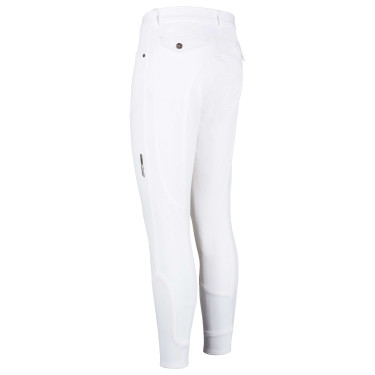 Pantaloni da equitazione Euro-Star Camillo FullGrip da uomo Bianco