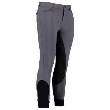 Pantaloni da equitazione Euro-Star Camillo FullGrip da uomo Titanio Grigio