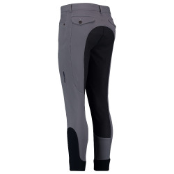 Pantaloni da equitazione Euro-Star Camillo FullGrip da uomo Titanio Grigio