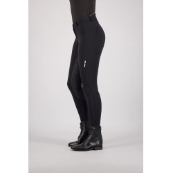 Pantaloni da equitazione Euro-Star Snow Queen FullGrip Meteorite Nero