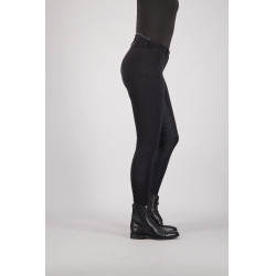 Pantaloni da equitazione Euro-Star Snow Queen FullGrip Meteorite Nero