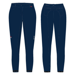 Pantaloni da equitazione Euro-Star Indigo Diamond Full Blu navy