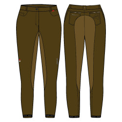 Pantaloni da equitazione Euro-Star Indigo Diamond Full Mocca Marrone Pantaloni da equitazione Euro-Star Indigo Diamond Full Mocca Marrone
