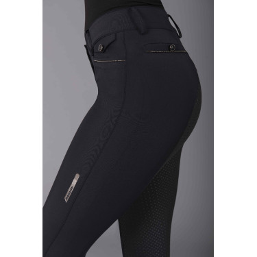 Pantaloni da equitazione Euro-Star Arielle FullGrip Nero