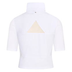 Crop top da competizione Euro-Star Flying Fearless Bianco