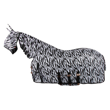 Coperta anti-mosche Imperial Riding Carly Zebra nera Nero