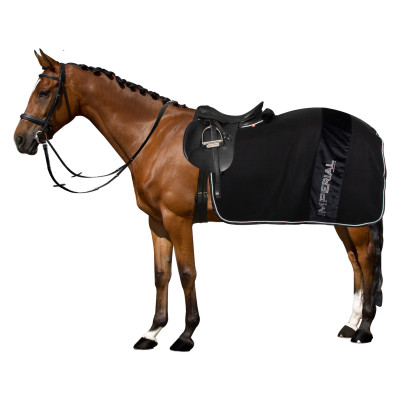 Couvre reins Imperial Riding Flower Power Fleur noir