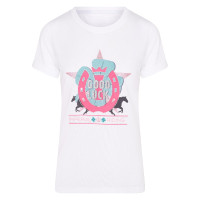 T-shirt Imperial Riding Good Luck Blanc