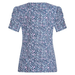 T-shirt Imperial Riding Strike a pose Flower Marine DOP Blu