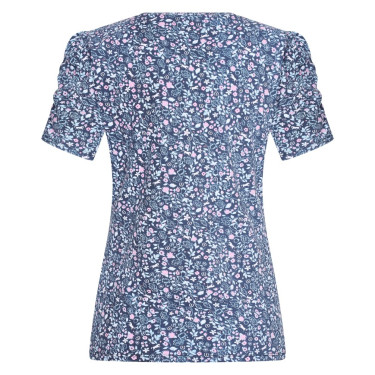 T-shirt Imperial Riding Strike a pose Flower Marine DOP Blu