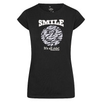 T-shirt Imperial Riding Smiley Zebra Nero T-shirt Imperial Riding Smiley Zebra Nero