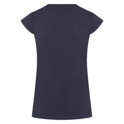 T-shirt Imperial Riding Smiley Fiori Blu navy