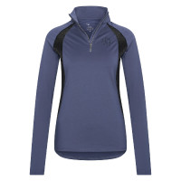 Top tech a mezza zip Imperial Riding Thrillseeker L'ombra della notte Blu