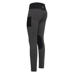 Leggings da equitazione Imperial Riding Diamond Bubble Kneegrip Nero