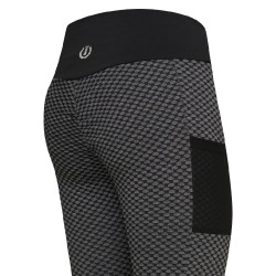 Leggings da equitazione Imperial Riding Diamond Bubble Kneegrip Nero