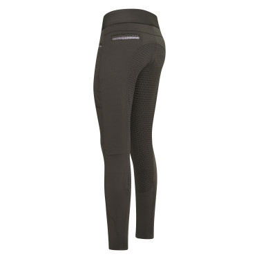 Leggings da equitazione Imperial Riding El Capone FullGrip Grigio scuro