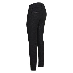 Pantaloni Imperial Riding El Capone a vita alta AOP FullGrip Zebra nera Nero