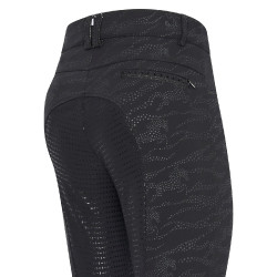 Pantaloni da equitazione Imperial Riding El Capone AOP FullGrip Zebra nera Nero Pantaloni da equitazione Imperial Riding El Capone AOP FullGrip Zebra nera Nero