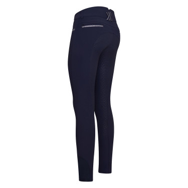 Pantaloni da equitazione Imperial Riding El Capone a vita alta FullGrip Blu navy