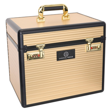 Box per la strigliatura Imperial Riding Shiny Classic Oro