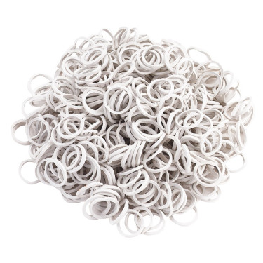 Elastici per trecce Horze Bianco