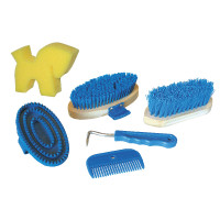 Set di toelettatura 7 pezzi in zaino Kerbl Blu