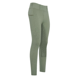 Leggings da equitazione HV Polo Luci FullGrip Olio verde