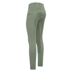 Leggings da equitazione HV Polo Luci FullGrip Olio verde