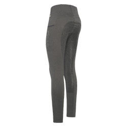 Leggings da equitazione HV Polo Luci FullGrip Castoro grigio Verde
