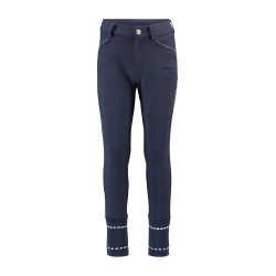 Pantaloni da equitazione HV Polo James Boys FullGrip Blu navy