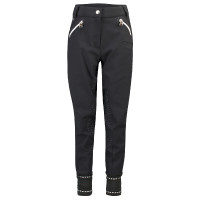 Pantaloni da equitazione HV Polo June Girls FullGrip Nero
