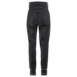 Pantaloni da equitazione HV Polo June Girls FullGrip Nero Pantaloni da equitazione HV Polo June Girls FullGrip Nero