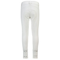 Pantaloni da equitazione HV Polo June Girls FullGrip Bianco