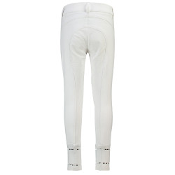 Pantaloni da equitazione HV Polo June Girls FullGrip Bianco