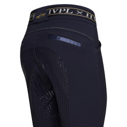 Pantaloni da equitazione HV Polo Keira FullGrip Blu navy