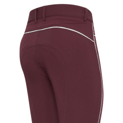 Pantaloni da equitazione HV Polo Lux invernali KneeGrip Bacca scura Rosso Pantaloni da equitazione HV Polo Lux invernali KneeGrip Bacca scura Rosso