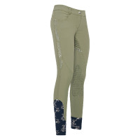 Pantaloni da equitazione HV Polo Marijn Palm Springs FullGrip Olio verde