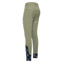 Pantaloni da equitazione HV Polo Marijn Palm Springs FullGrip Olio verde Pantaloni da equitazione HV Polo Marijn Palm Springs FullGrip Olio verde