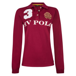 Polo Favouritas EQ a maniche lunghe HV Polo Rossa Rosa
