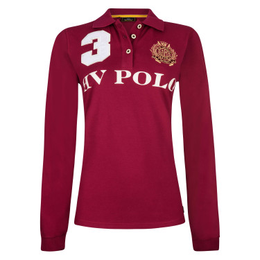 Polo Favouritas EQ a maniche lunghe HV Polo Rossa Rosa