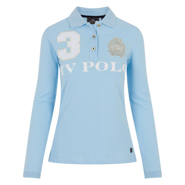 Polo Favouritas EQ a maniche lunghe HV Polo Blu ghiaccio