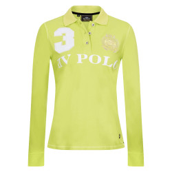 Polo Favouritas EQ a maniche lunghe HV Polo Lime Giallo