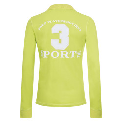 Polo Favouritas EQ a maniche lunghe HV Polo Lime Giallo