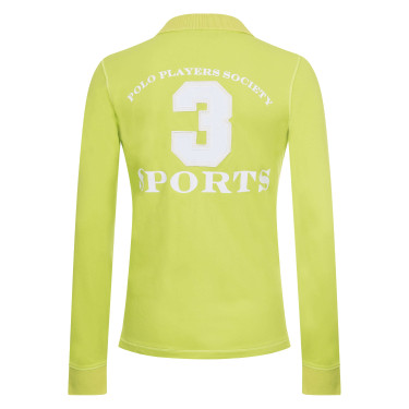 Polo Favouritas EQ a maniche lunghe HV Polo Lime Giallo