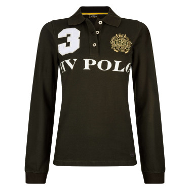 Polo Favouritas EQ a maniche lunghe HV Polo Pino Nero