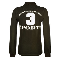 Polo Favouritas EQ a maniche lunghe HV Polo Pino Nero